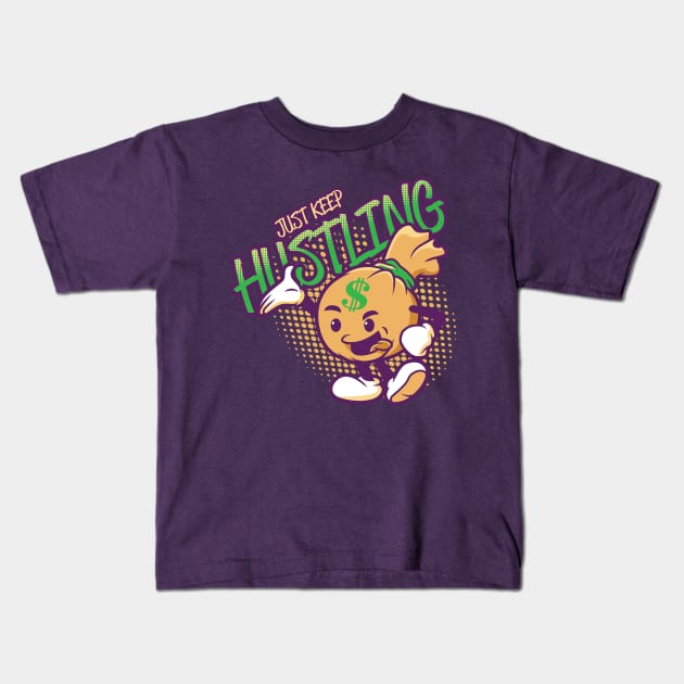 Hustler Kids T-Shirt by janlangpoako